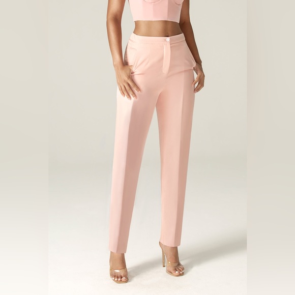 Alieva Cleo tailored straight pants soft pink - Picture 2 of 5